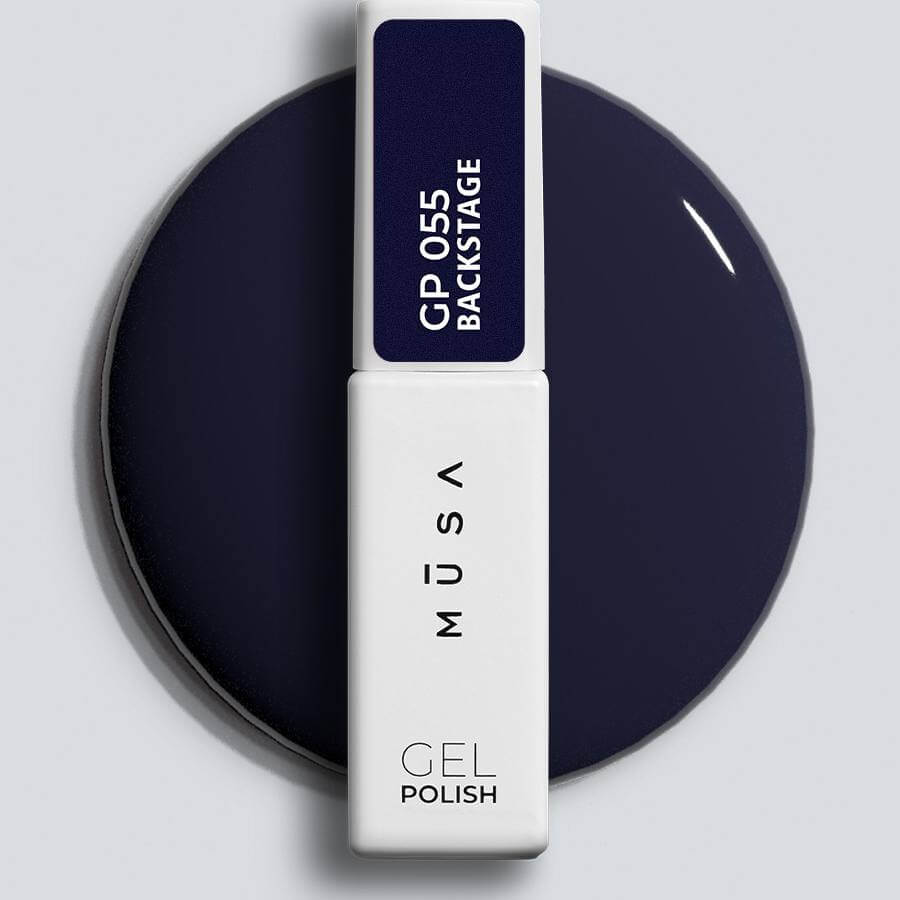Esmalte Semipermanente Azul Noche de la colección Backstage en frasco de 7 ml