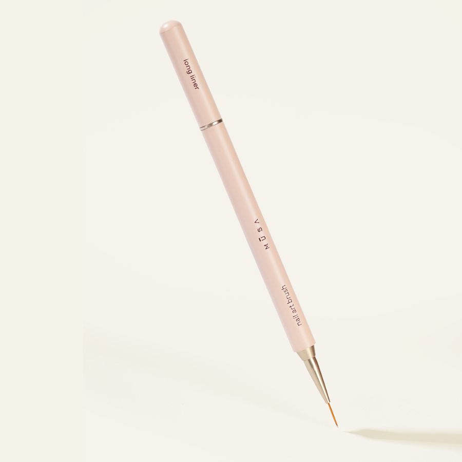 Pincel doble para uñas con puntas Liner 12 mm y Plano 4, ideal para gel, semipermanente y nail art