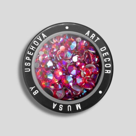 Strass Siam AB Mix multicolor para decoración de uñas y nail art profesional.