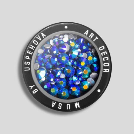 Strass Sapphire AB Mix en color zafiro para decoración de uñas y nail art profesional.