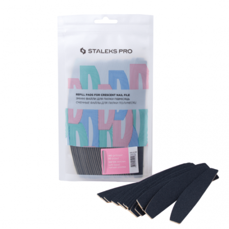 Staleks Recambio espuma lima metal EXPERT 40 (media luna) grano 100 (30 ud)