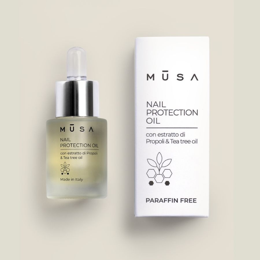 caja de nail protecion oil con gotero musa nails