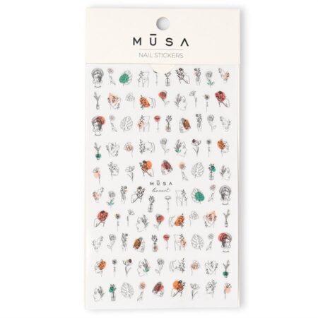Nail Stickers Lineart para nail art con diseño de líneas finas y figuras abstractas, adhesivos fáciles de aplicar para un acabado elegante y profesional.