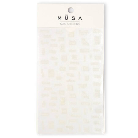 Nail Stickers Escritura White adhesivos para nail art profesional