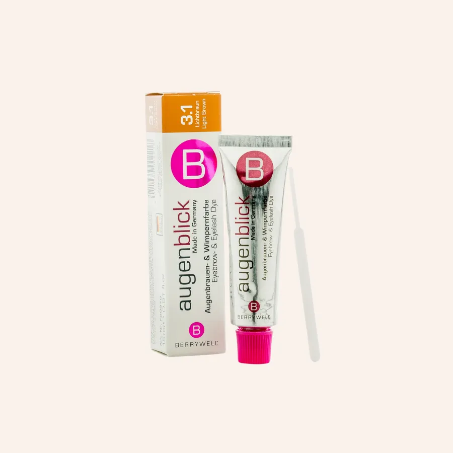 Tinte Marrón Claro para Pestañas y Cejas Berrywell "augenblick" nº 3.1, 15 ml