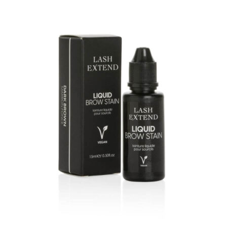Tinte Híbrido Liquid Brow Stain Dark Brown para coloración de cejas y pestañas. Marrón oscuro