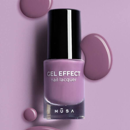 Esmalte de Uñas Efecto Gel 27, esmalte de uñas profesional en tono lila francés con efecto gel, diseñado para una aplicación fácil y un acabado brillante sin necesidad de lámpara UV