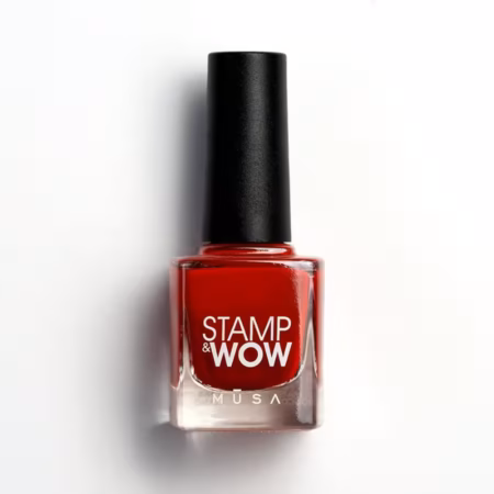 Esmalte Stamp&Wow rosa palo de alta pigmentación para técnica de stamping, disponible en 32 colores