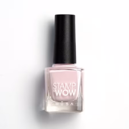 Esmalte Stamp&Wow rosa palo de alta pigmentación para técnica de stamping, disponible en 32 colores