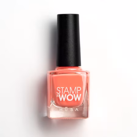 Esmalte Stamp&Wow salmon de alta pigmentación para técnica de stamping, disponible en 32 colores