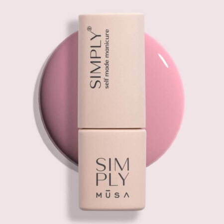 Gel semipermanente rosa sorbete sin HEMA Simply Musa SP009 de 8 ml