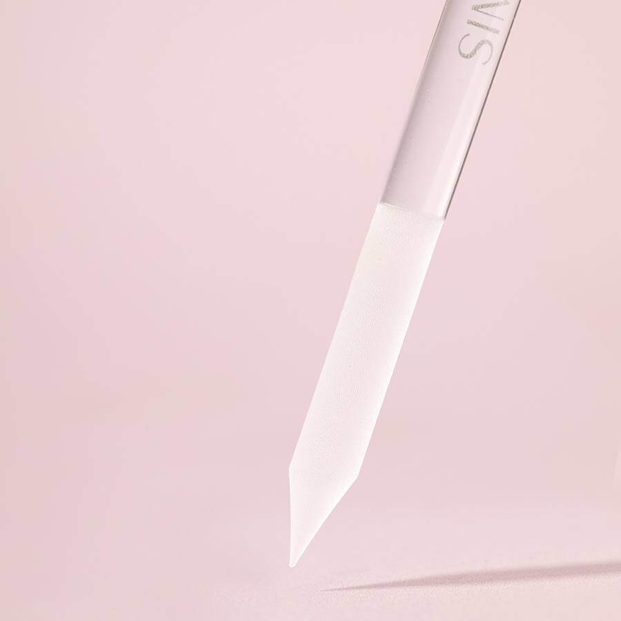 Lima Cristal Cutículas Musa – Herramienta de cristal para empujar y pulir cutículas