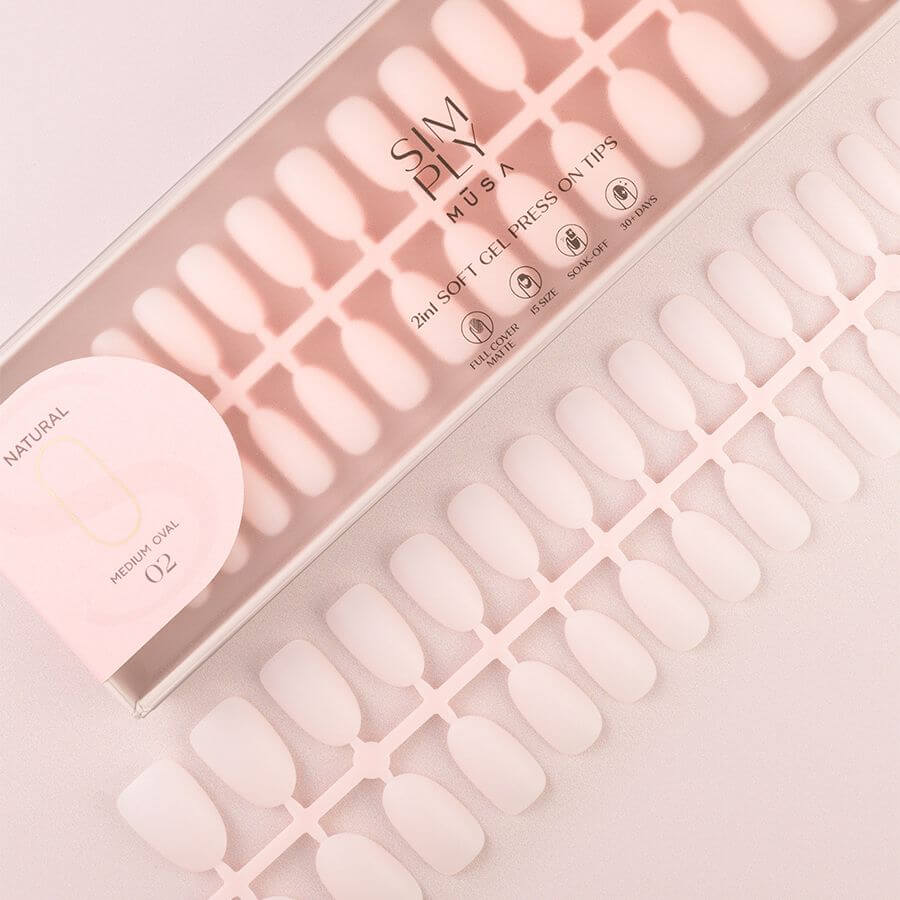 Tips Soft Gel Oval Blush - 240 unidades