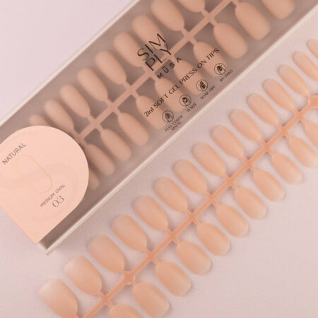 Tips Soft Gel Oval Pink Sand - 240 unidades