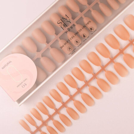 Tips Soft Gel Oval Dark Nude - 240 unidades