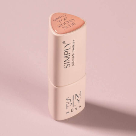 Top Mocha Nude Simply Musa – Top coat nude mocha brillante y duradero