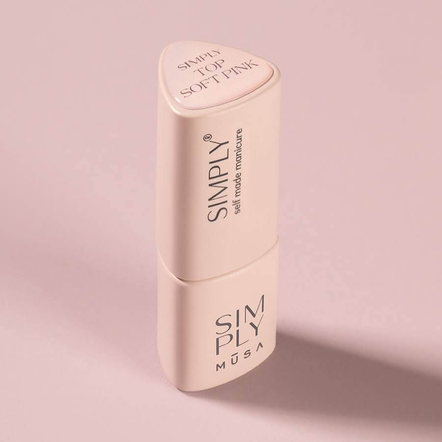 Top Soft Pink Musa – Top coat rosa suave para manicura elegante y duradera