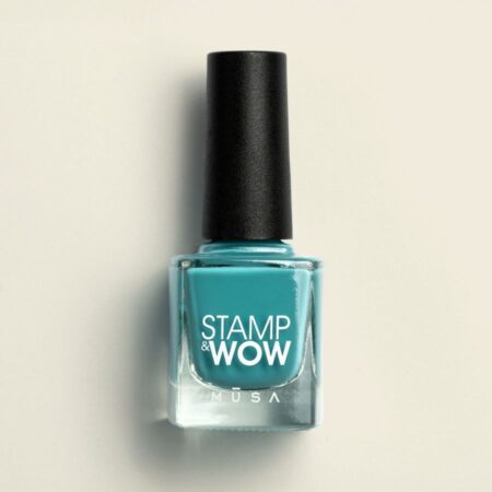 esmalte de secado rápido para nail art stamping turquesa