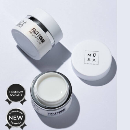 Gel constructor Fast Form Milky Way 15ml blanco lechoso Musa Nails