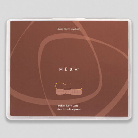 Dual Form Oval Corta – Cuadrada 2 en 1 con 120 moldes reutilizables para reconstrucción de uñas profesional.