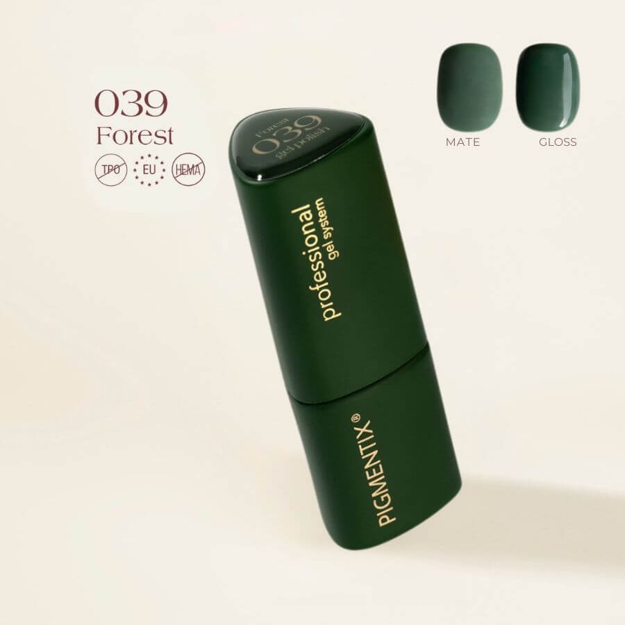 Pigmentix® Esmalte Semipermanente Forest 039 – Verde Bosque Ultra Pigmentado