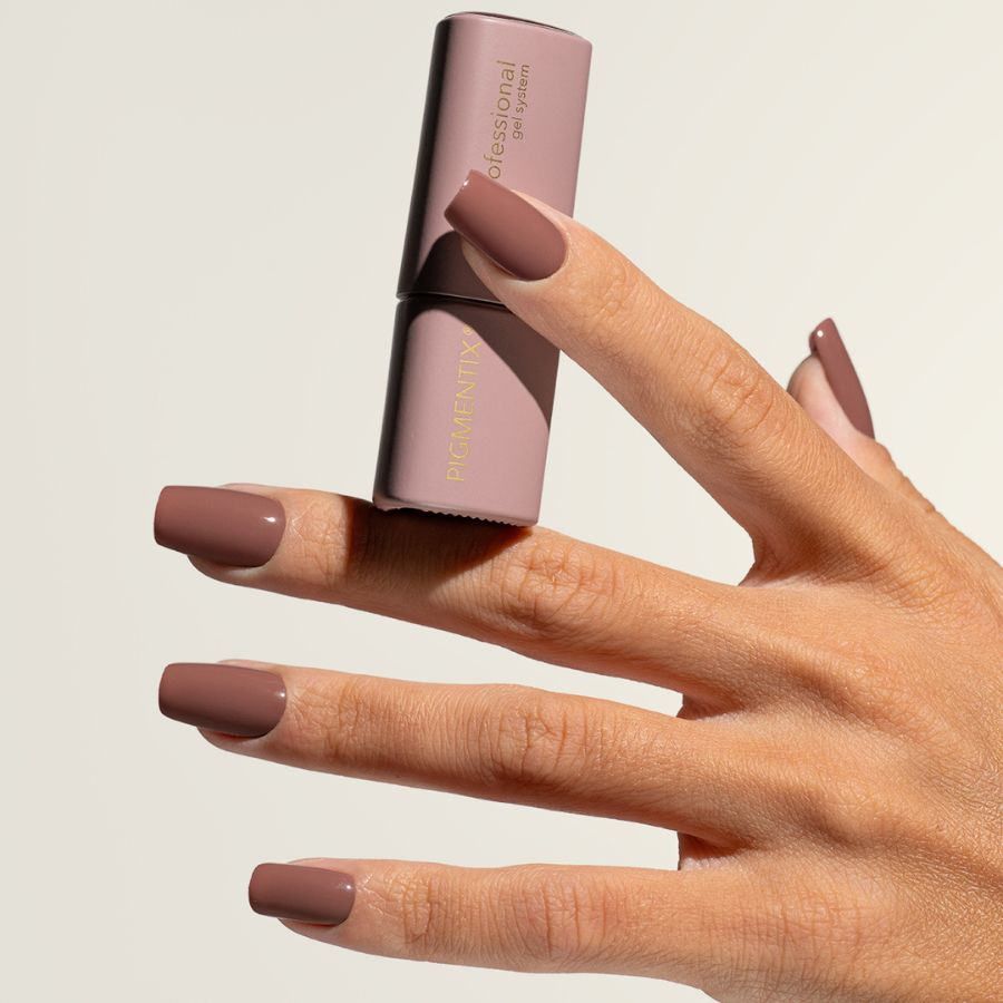 Pigmentix® Esmalte Semipermanente Mocha 031 – Moka Marrón Elegante Ultra Pigmentado