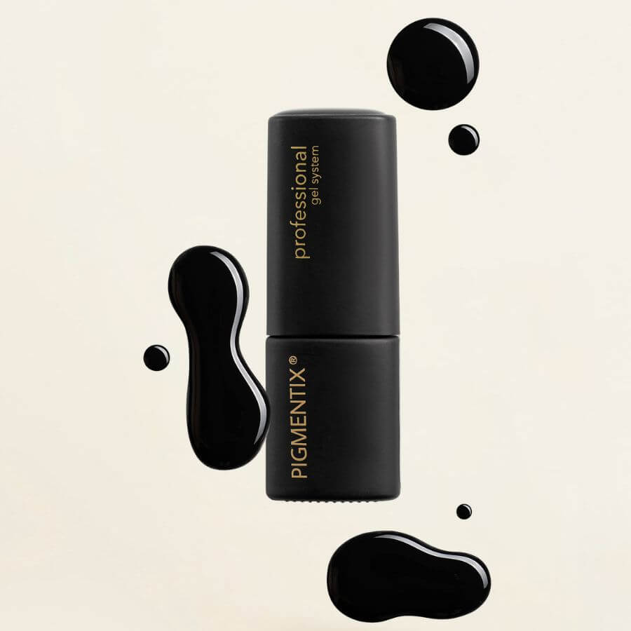 Esmalte semipermanente Pigmentix® Pure Noir 001 – Negro Intenso, ultra pigmentado y duradero