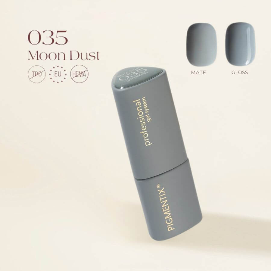 Pigmentix® Esmalte Semipermanente Moon Dust 035 – Polvo de Luna Ultra Pigmentado