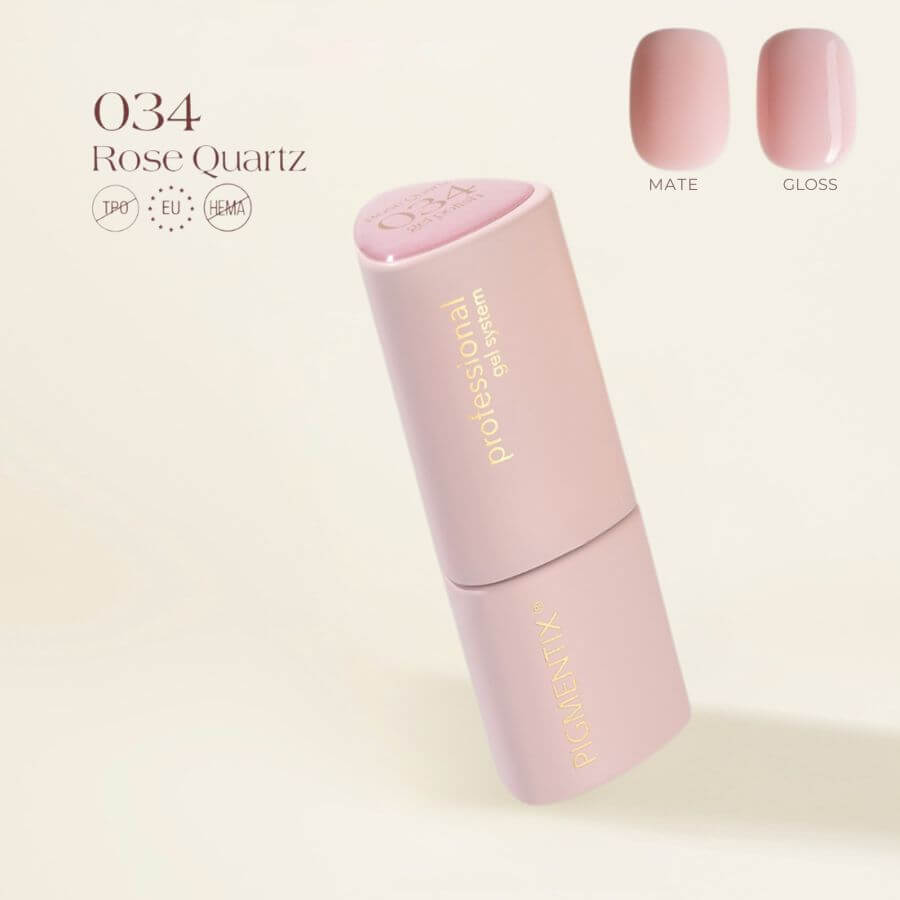 Pigmentix® Esmalte Semipermanente Rose Quartz 034 – Cuarzo Rosa Ultra Pigmentado