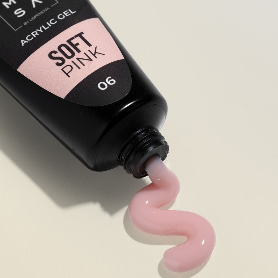 Acrygel Soft Pink 35 ml acrylic gel profesional alta viscosidad