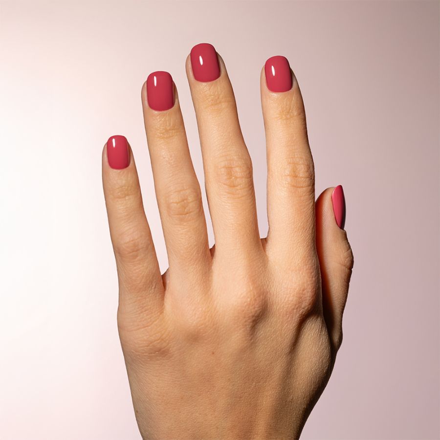 Kit Semipermanente Removible Soak Off MUSA Nails con base gel flexible y esmalte rojo profesional