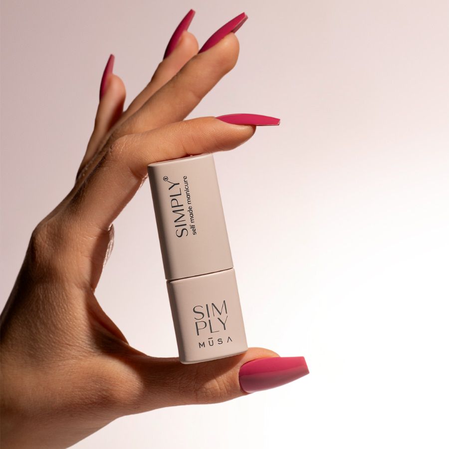 esmalte semipermanente rosa intenso de larga duración