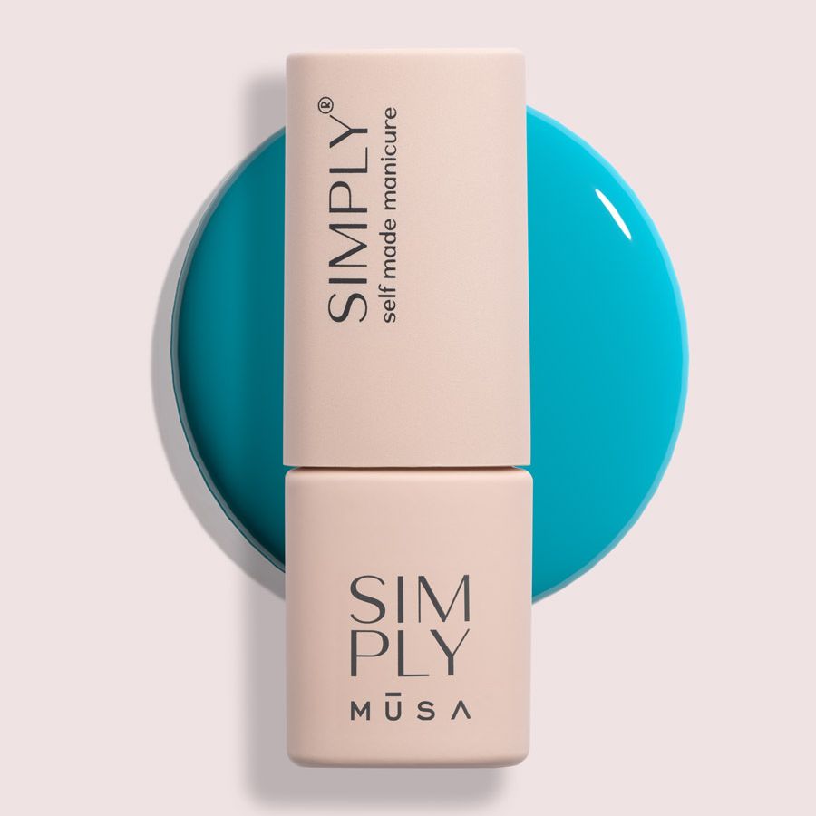 semipermanente simply musa azul claro uñas gel larga duración