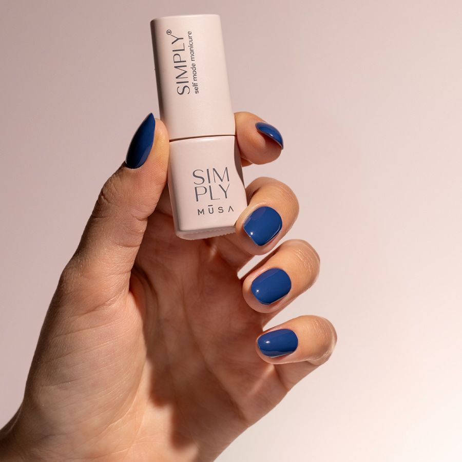 semipermanente simply musa azul oceano uñas gel larga duración