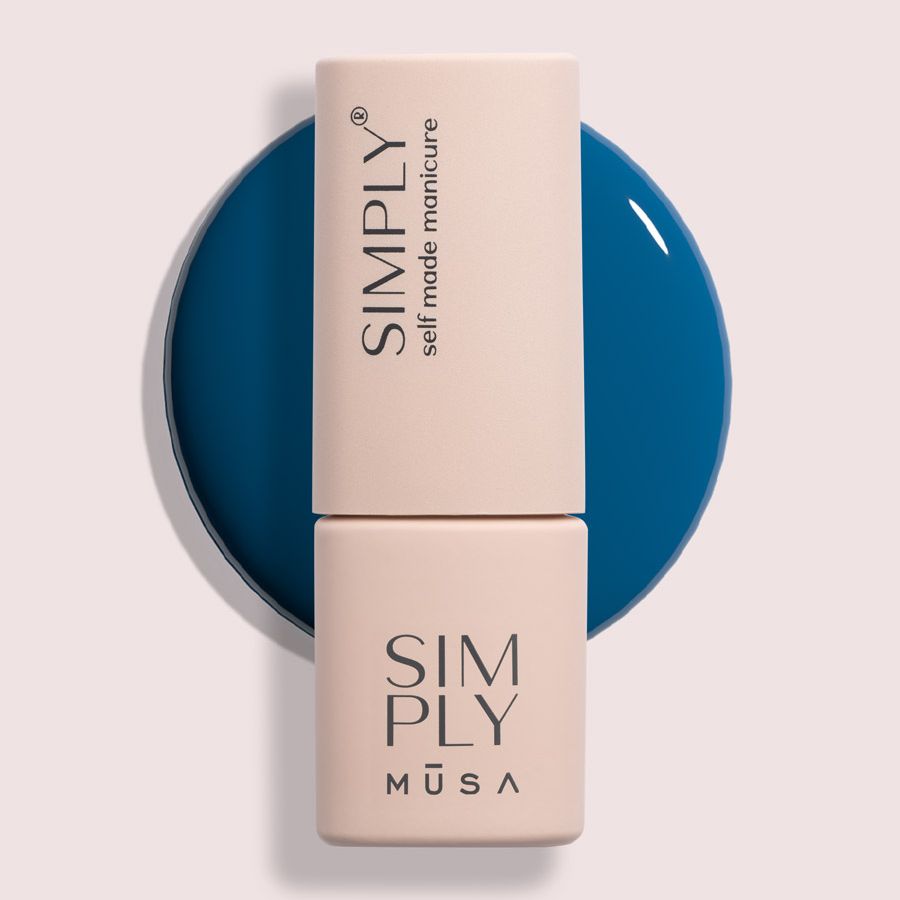 semipermanente simply musa azul real uñas gel larga duración