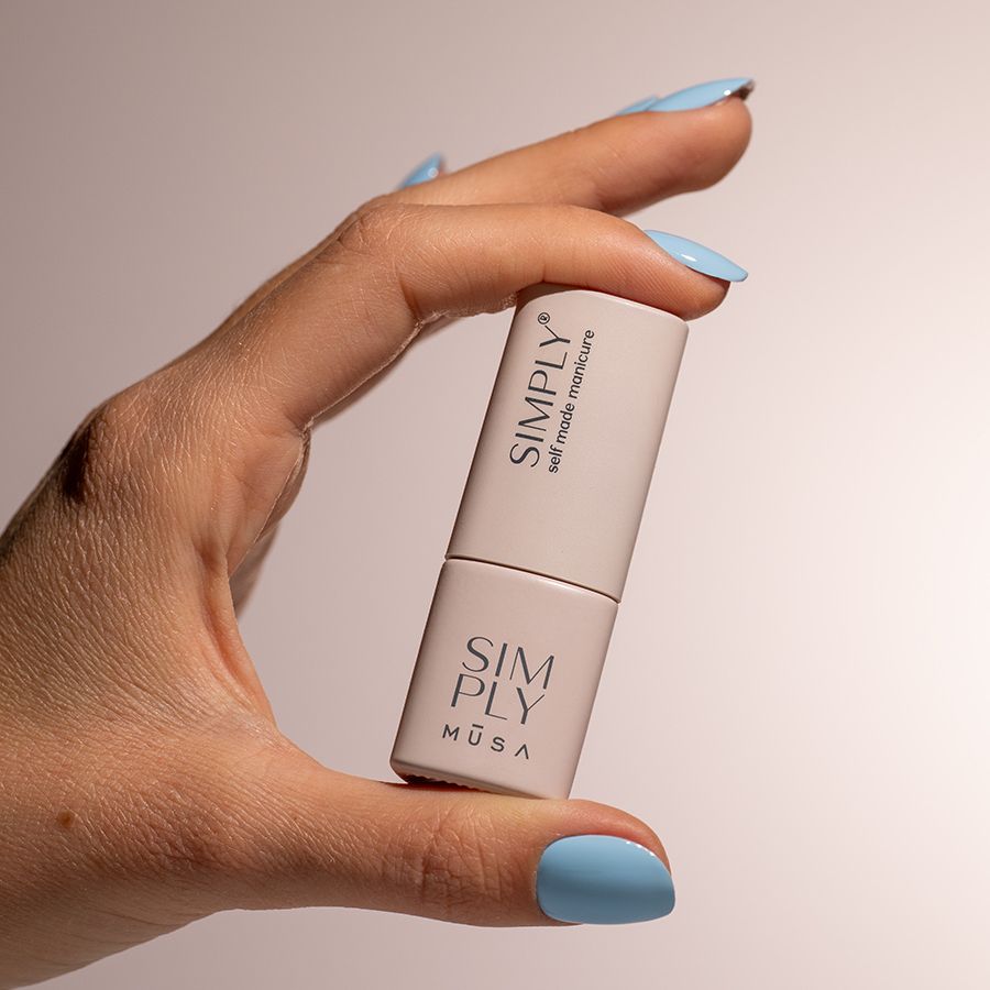 semipermanente simply musa celeste uñas gel larga duración