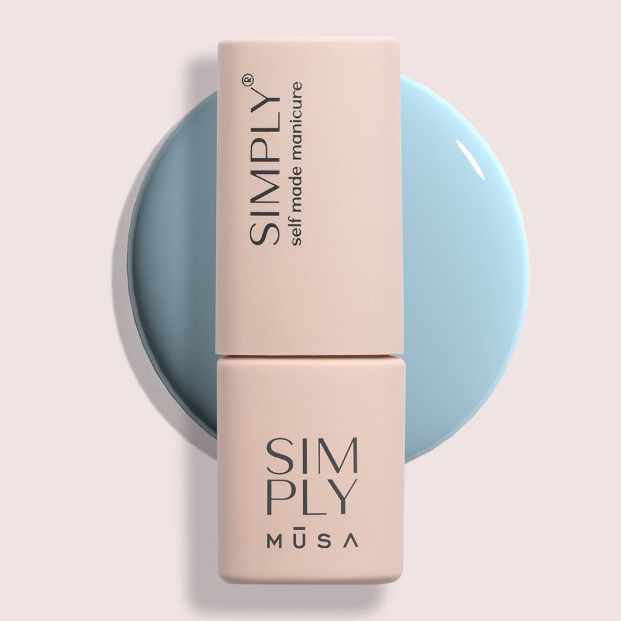 semipermanente simply musa celeste uñas gel larga duración