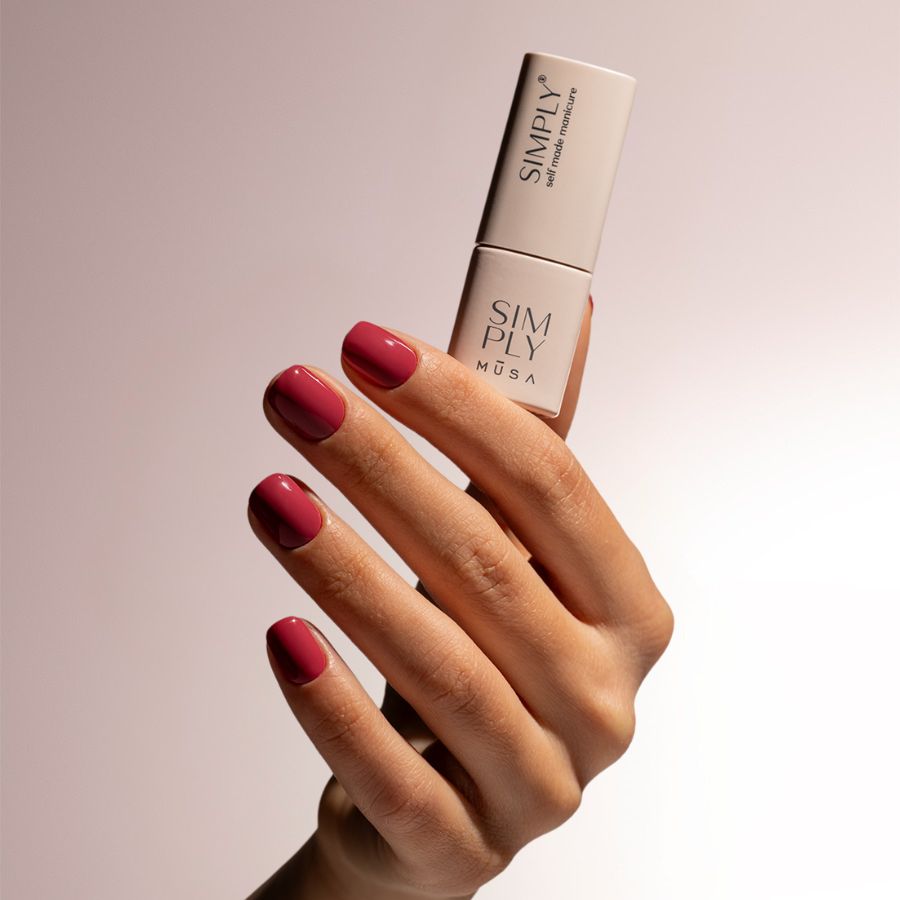 semipermanente simply musa sandia uñas gel larga duración