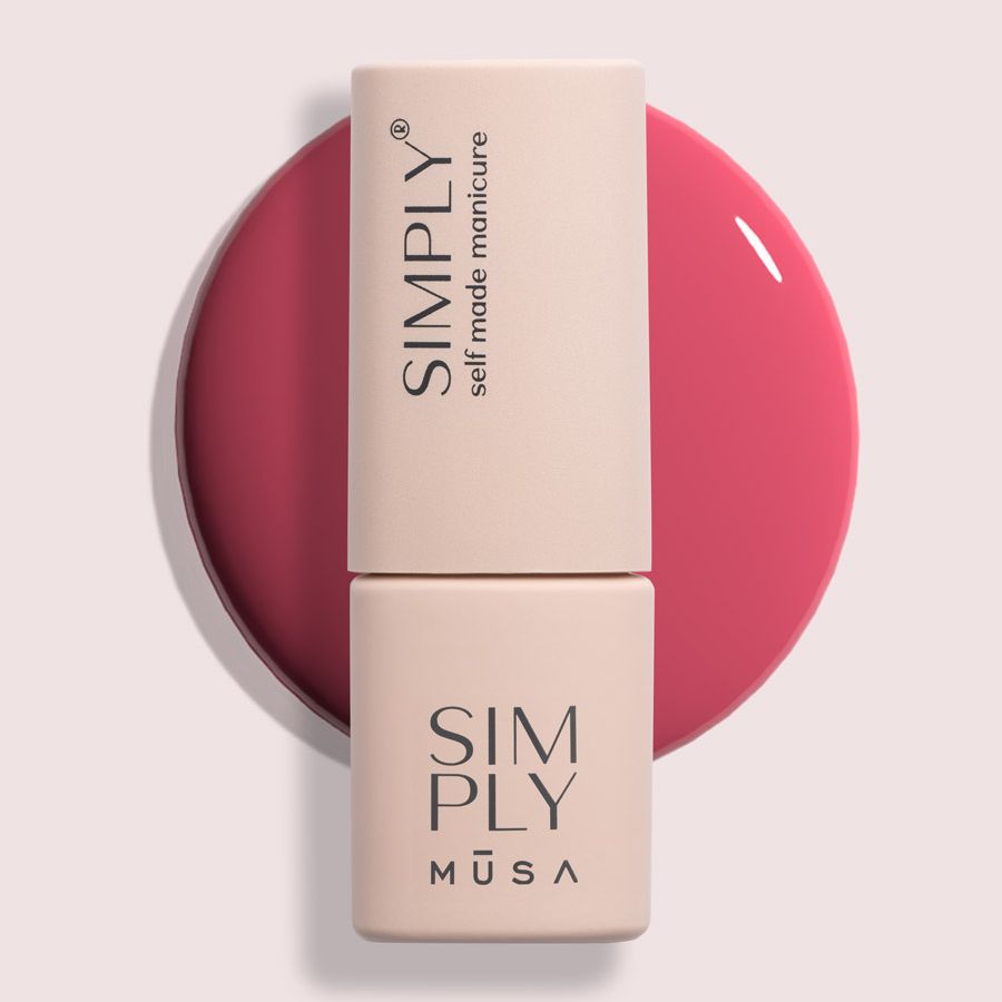 semipermanente simply musa sandia uñas gel larga duración