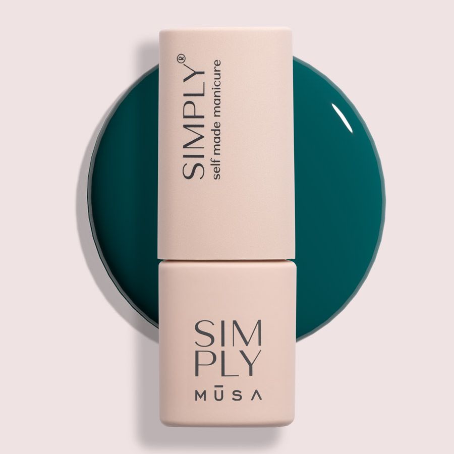 semipermanente verde oscuro uñas gel larga duración