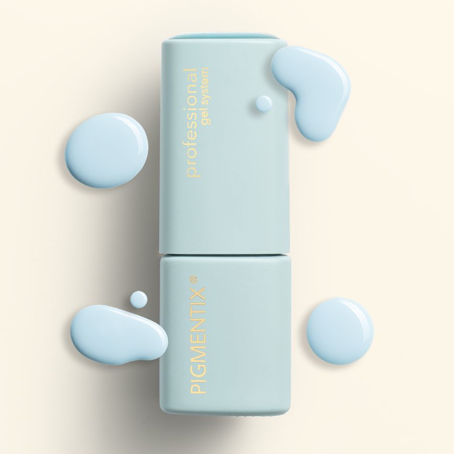 tarro y color esmalte semipermanente turquesa pastel pigmentix 045 aqua