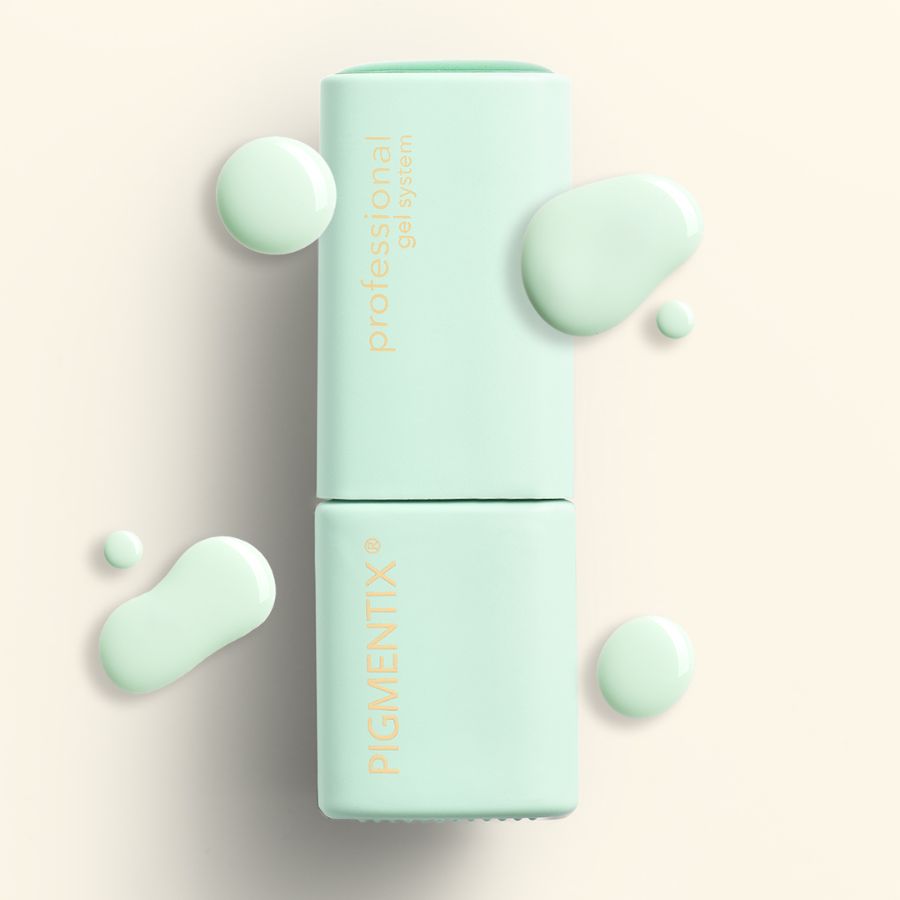 tarro y color esmalte semipermanente verde laguna pigmentix 044 8 ml