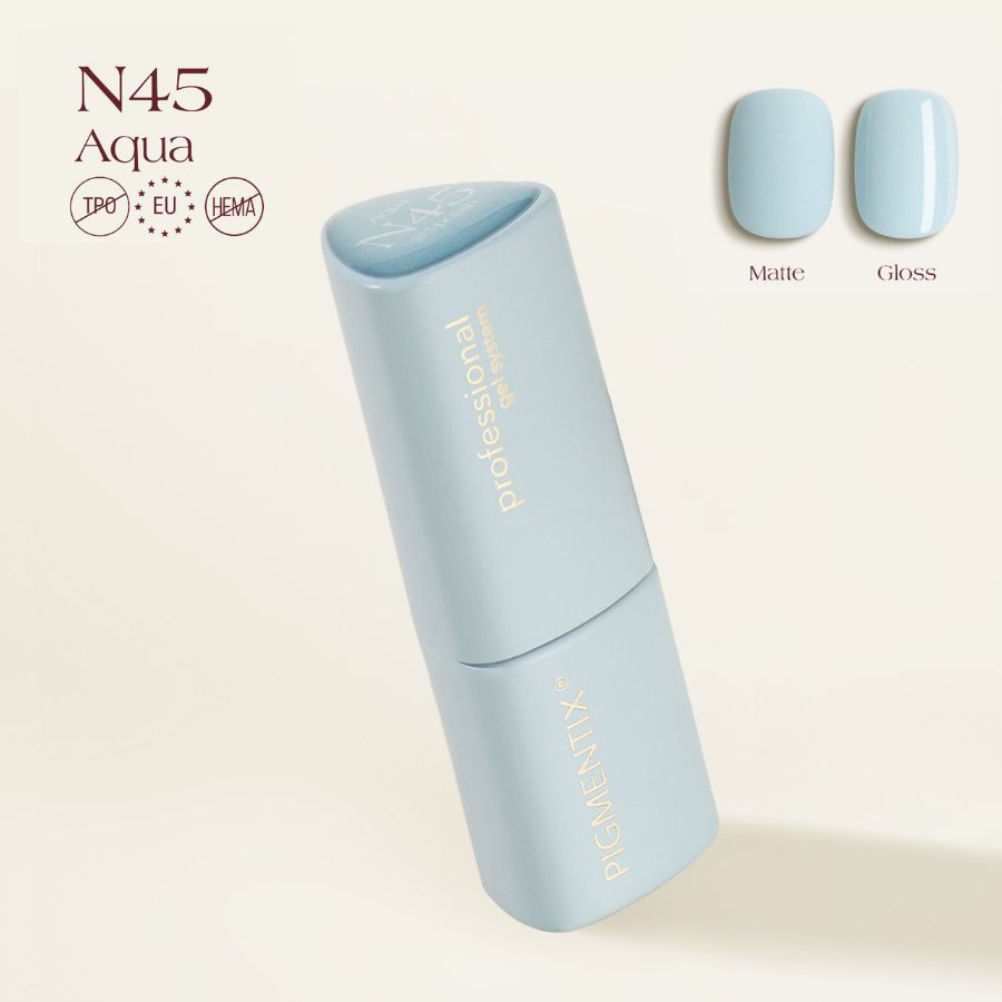 esmalte semipermanente turquesa pastel pigmentix 045 aqua