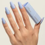 Pigmentix Cloud 46, esmalte semipermanente azul nube, aplicado en uña, Musa Nails