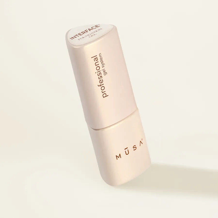 INTERFACE™ Foundation Gel 8 ml base adhesiva con pincel para gel constructor Musa Nails