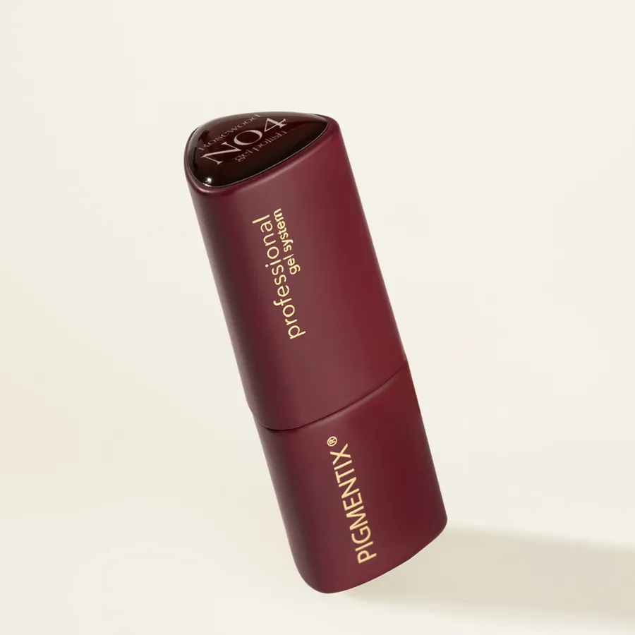 esmalte semipermanente bordeaux Rosewood N04 acabado mate y brillante