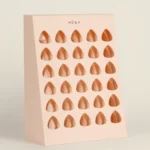 Expositor de gel polish de mesa y pared Musa vacío, capacidad 30 unidades