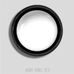 Art Gel Pure White 01 de MUSA: gel blanco para nail art sin capa de dispersión y de alta pigmentación.