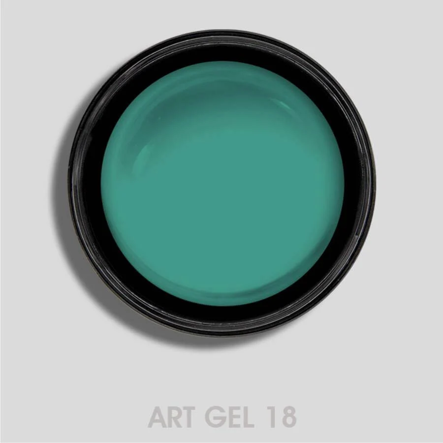 Tarro de gel de pintura verde esmeralda para nail art, art gel verde esmeralda - Musa Nails