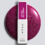 Esmalte semipermanente 26 Hot Summer malva con microglitter de MUSA en frasco de 7 ml - Musa Nails